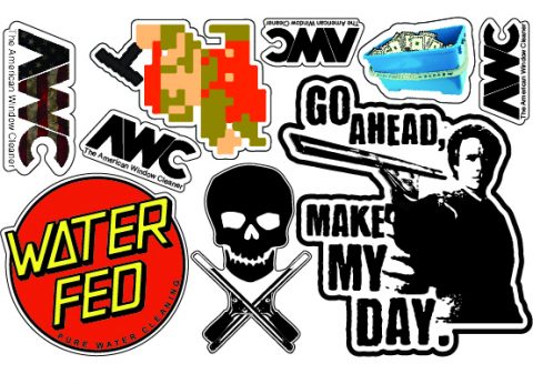 Window Cleaner Sticker Pack January 2021 Sticker Sheet - American Window Cleaner Magazine